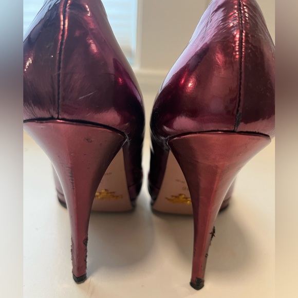 Prada Metallic Pink platform heels - Picture 6 of 6